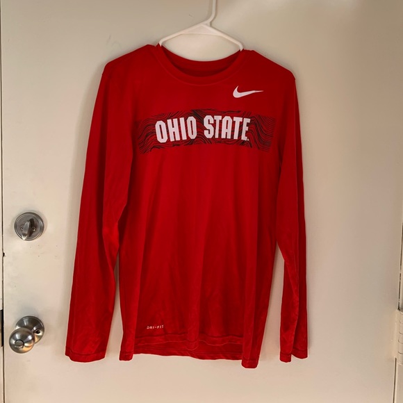 Nike Ohio State Long Sleeve Dri Fit Shirt SZ Small - Picture 1 of 3